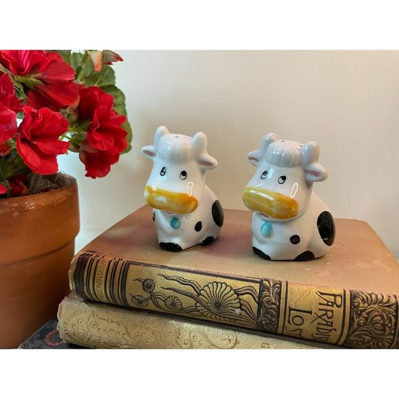 Vintage Ceramic Cow Salt & Pepper Shaker Collection FIVE SETS LOT - Picture 8 of 16